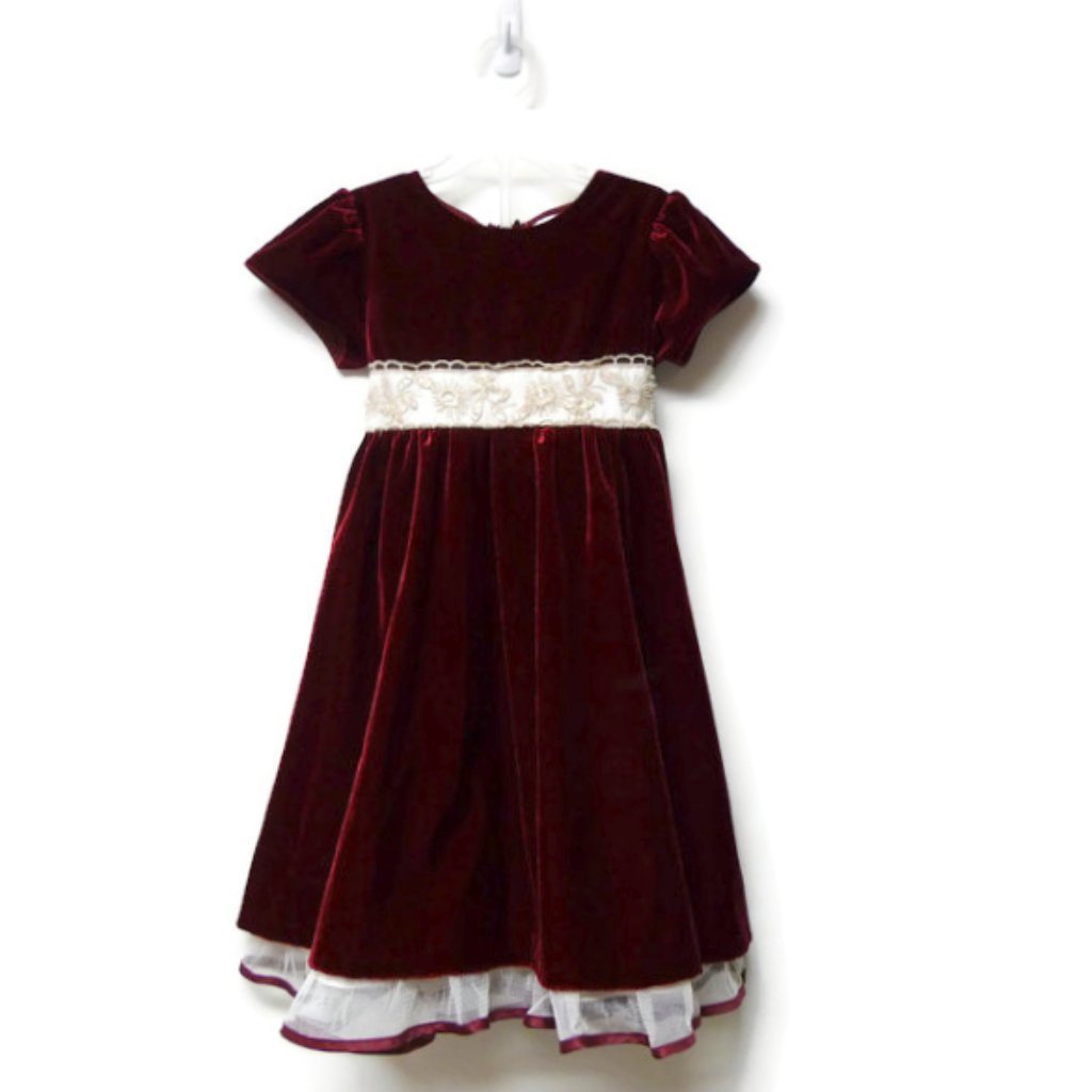 Rare Editions Burgundy Dress Made In Philippines